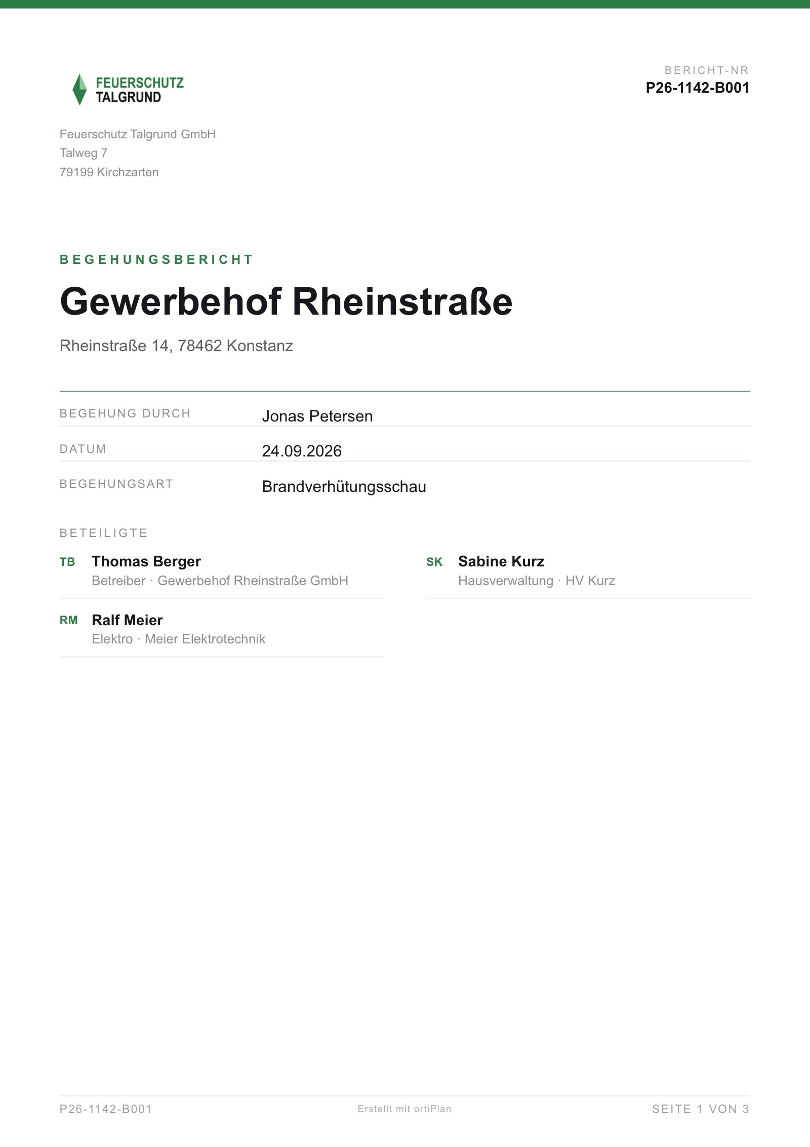 Deckblatt Feuerschutz Talgrund