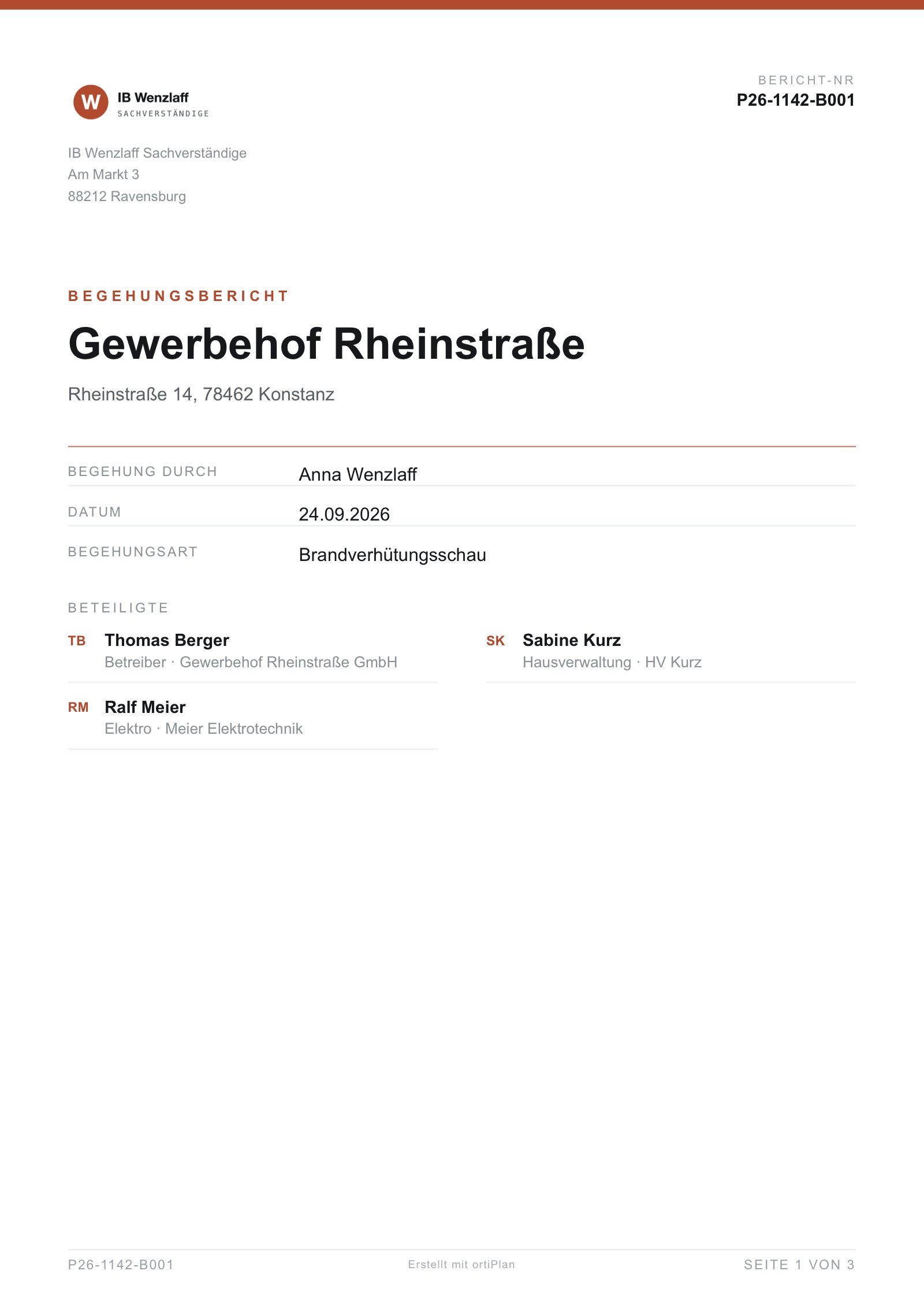 Deckblatt IB Wenzlaff